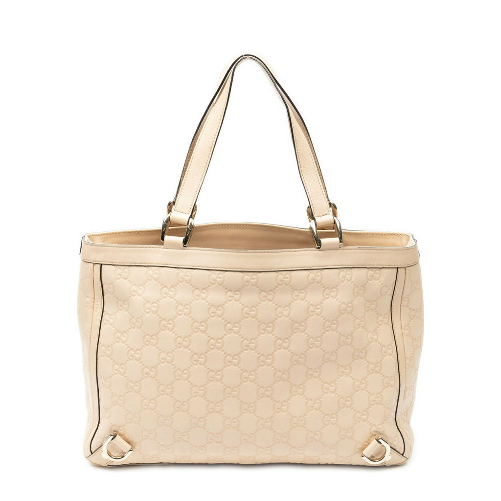 Gucci Medium Abbey D Ring Tote Light Beige Guccissima — view 5