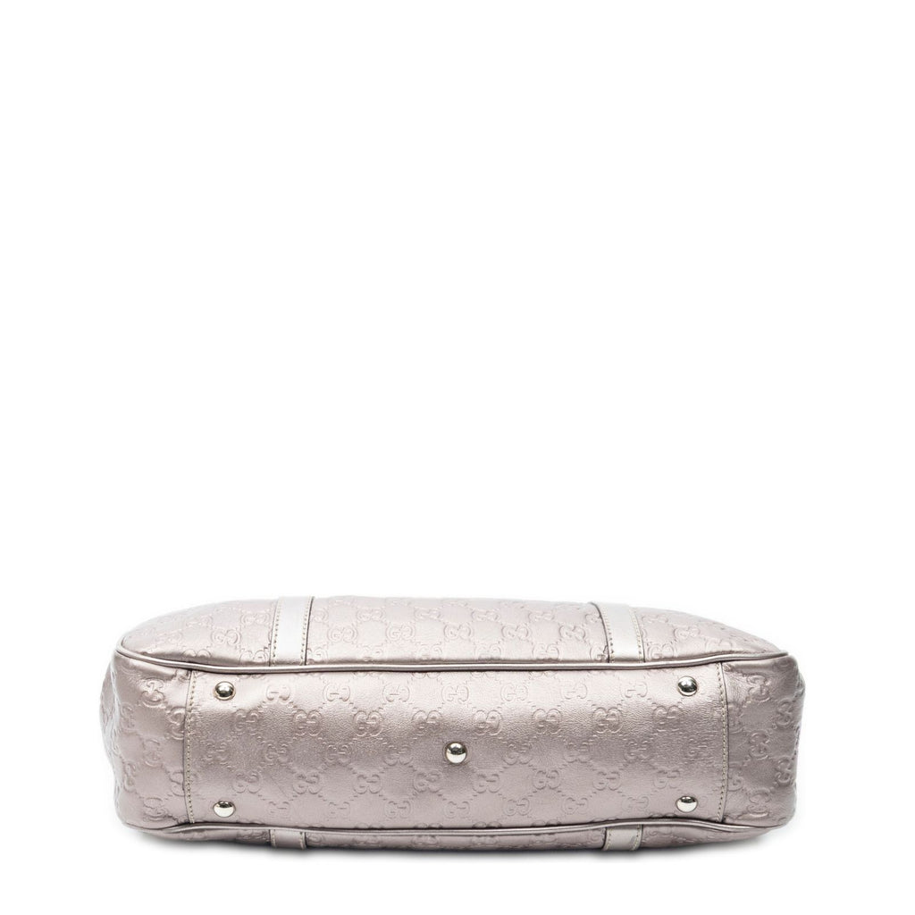 Gucci Twins Tote Metallic Pink Guccissima — view 6