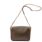 Celine Flap Cross Belt Bag Brown Macadam Canvas — view 5