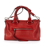 Prada Small Bauletto Boston Red Vitello Phoenix Shoulder Bag — view 5