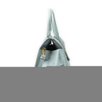 Prada Convertible Open Tote Light Blue Saffiano Leather — view 4