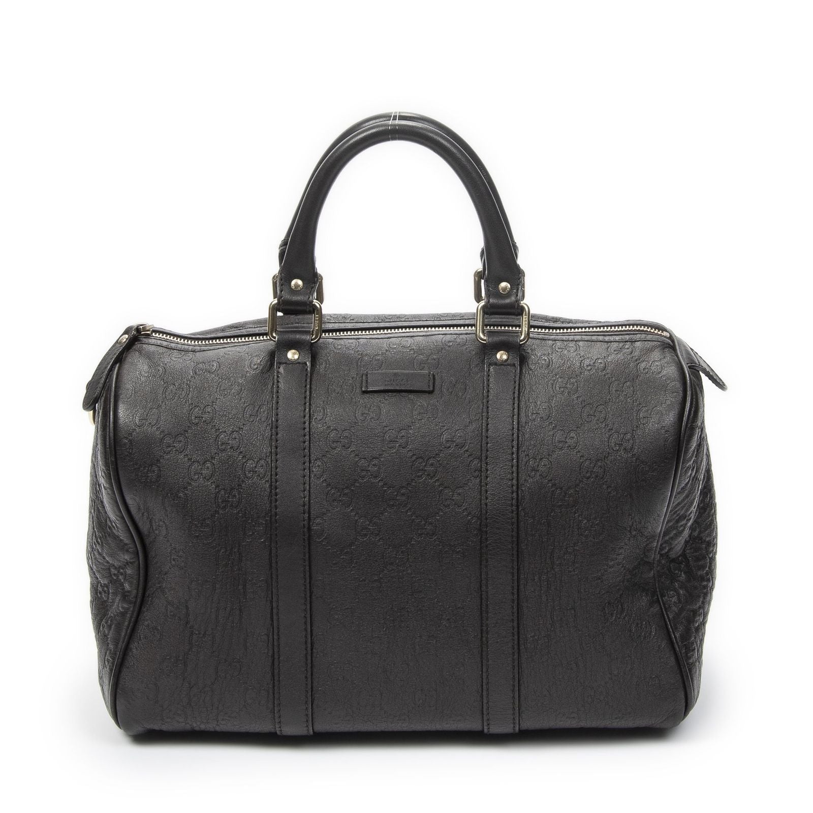 Gucci Medium Boston Dark Brown Guccissima Shoulder Bag