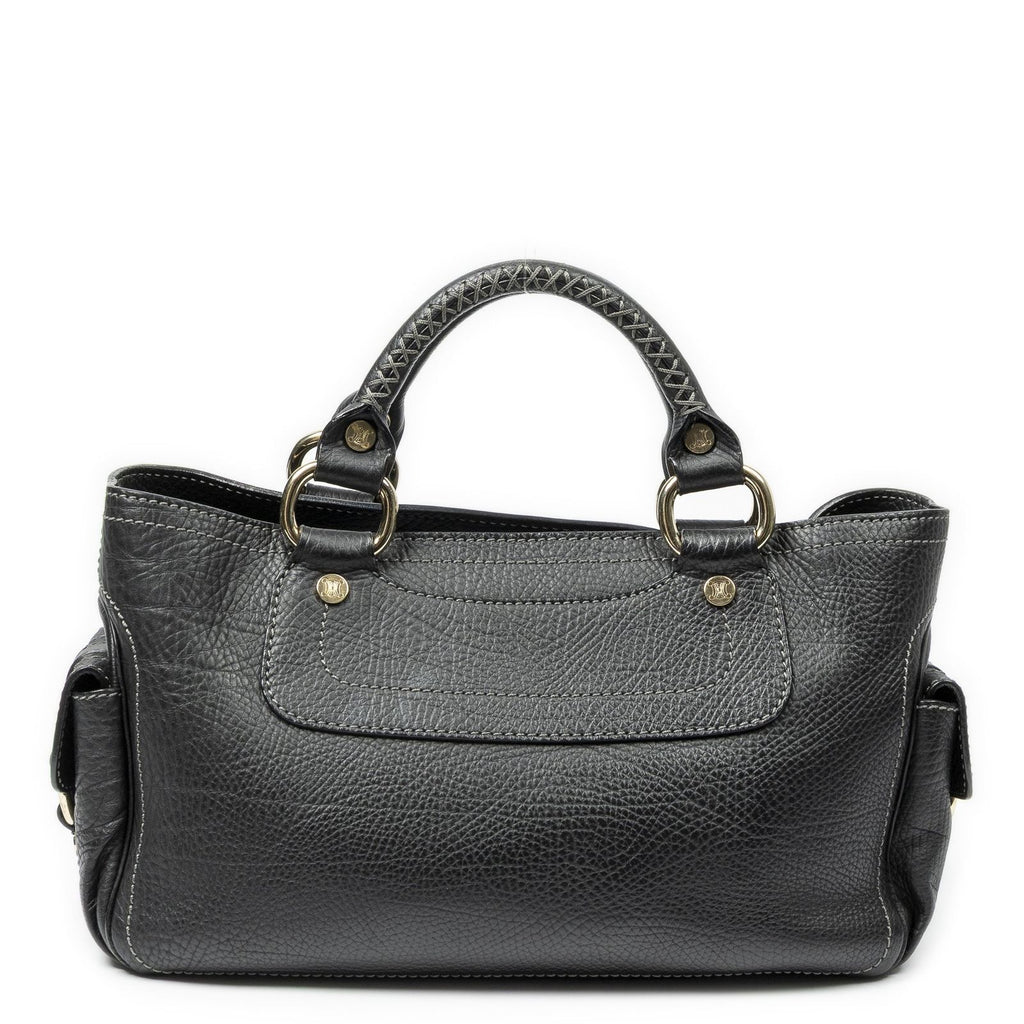 Celine Boogie Bag Black Grain Calfskin Leather — view 5