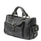 Celine Boogie Bag Black Grain Calfskin Leather — view 2