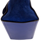 Celine Medium Trapeze Navy Calfskin Leather Shoulder Bag — view 7