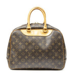 Louis Vuitton Deauville Brown Monogram Canvas Handbag — view 5