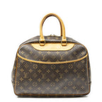Louis Vuitton Deauville Brown Monogram Canvas Handbag