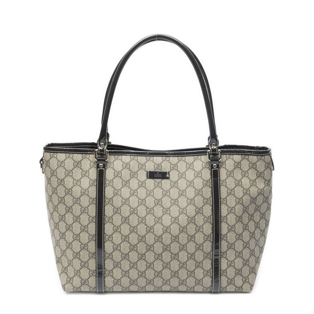 Gucci Medium Joy Tote Beige Brown Supreme Canvas