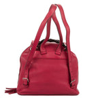 Gucci Large Bamboo Backpack Pink Spike Calfskin Leather — view 5