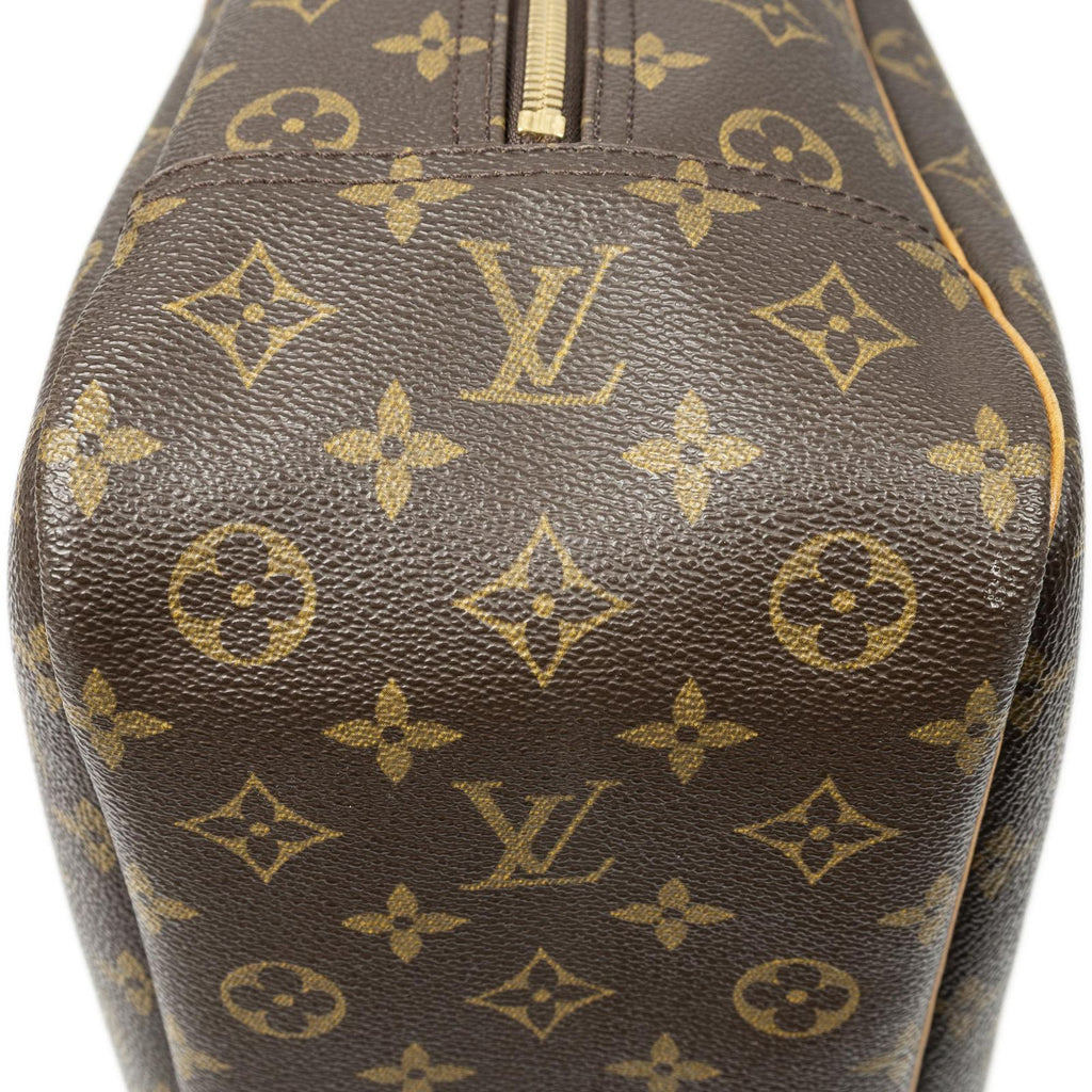 Louis Vuitton Deauville Brown Monogram Canvas Handbag — view 7