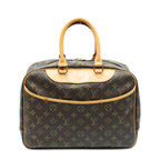Louis Vuitton Deauville Brown Monogram Canvas Handbag