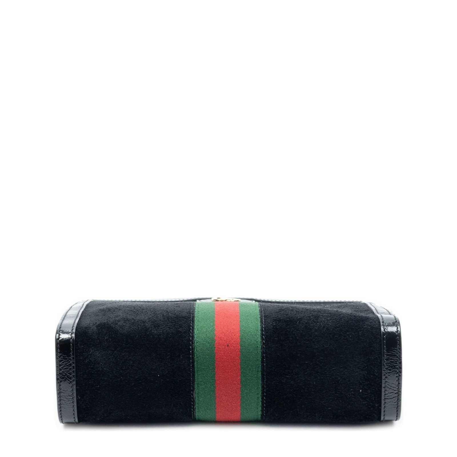Gucci Small Web GG Ophidia Black Suede Leather Shoulder Bag — view 6