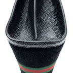 Gucci Small Web GG Ophidia Black Suede Leather Shoulder Bag — view 7