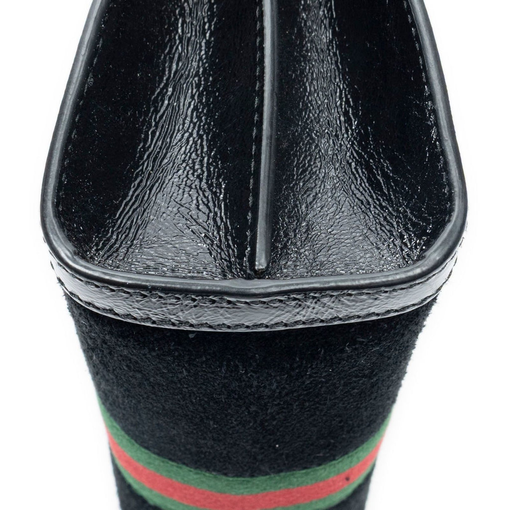 Gucci Small Web GG Ophidia Black Suede Leather Shoulder Bag — view 8