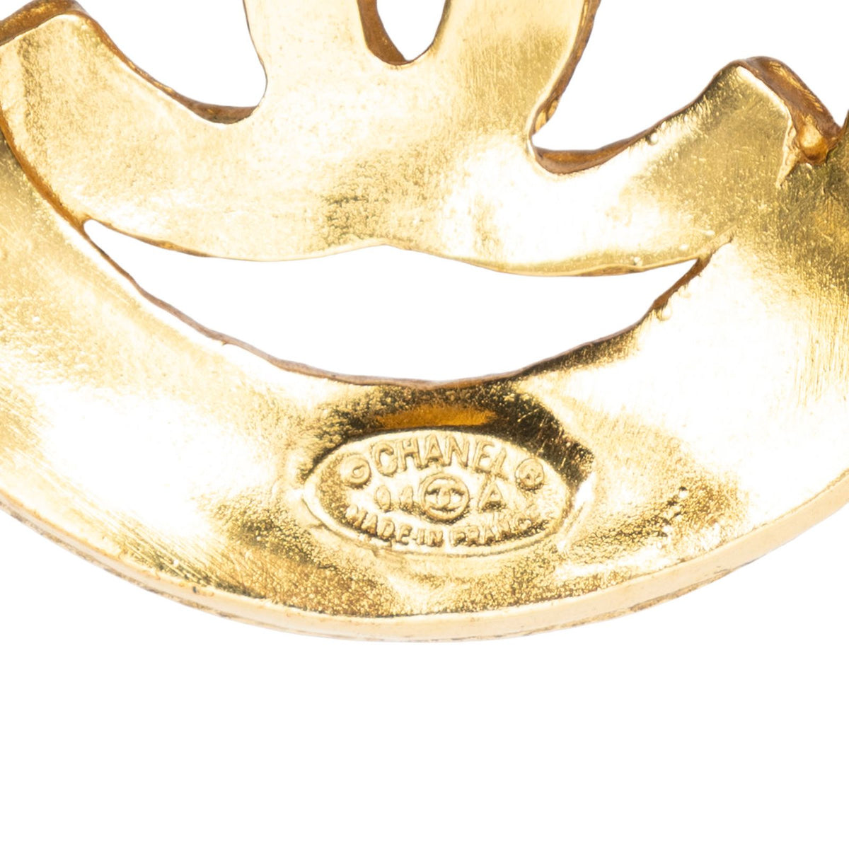 Chanel CC Logo Pendant Chain Necklace Gold Plated — view 4