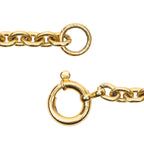 Chanel CC Logo Pendant Chain Necklace Gold Plated — view 3
