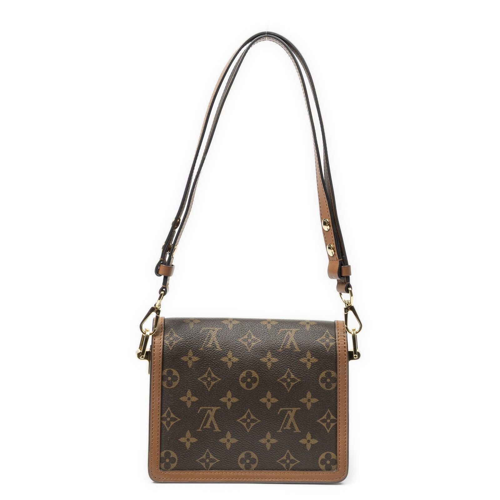 Louis Vuitton Mini Dauphine Brown Monogram Vernis Shoulder Bag — view 5