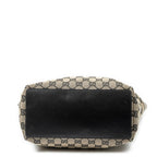 Gucci Vertical Tote Black Beige GG Canvas — view 6