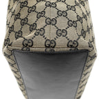 Gucci Vertical Tote Black Beige GG Canvas — view 7