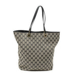 Gucci Vertical Tote Black Beige GG Canvas — view 5