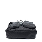 Gucci Drawstring Flap Backpack Black Guccissima Nylon — view 6