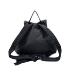 Gucci Drawstring Flap Backpack Black Guccissima Nylon — view 5