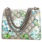 Gucci Medium Floral Dionysus Chain Crossbody Beige Blue Print Supreme Canvas — view 5