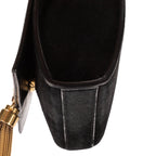 Saint Laurent Kate Tassel Black Suede Leather Shoulder Bag — view 7