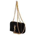 Saint Laurent Kate Tassel Black Suede Leather Shoulder Bag — view 2