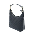 Gucci Vintage Mini Zip Hobo Black GG Canvas — view 2