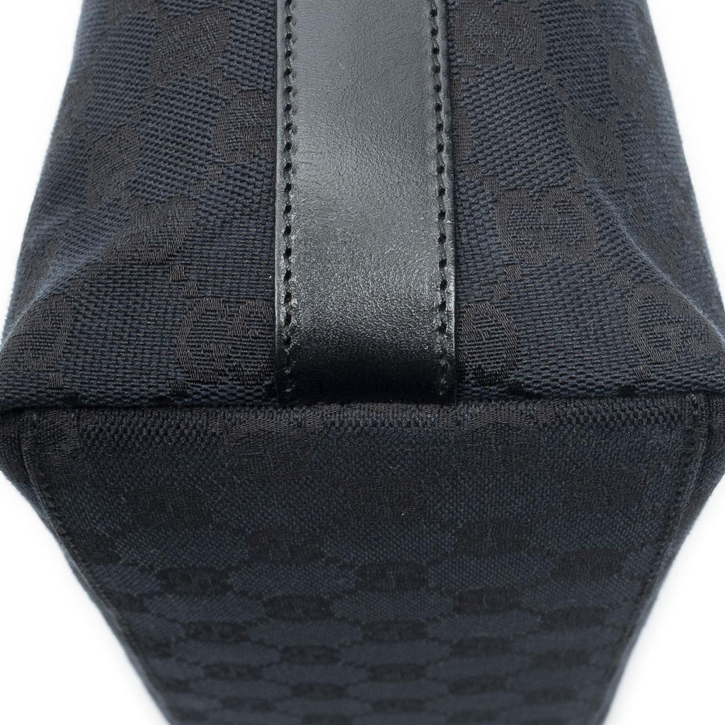 Gucci Vintage Mini Zip Hobo Black GG Canvas — view 7