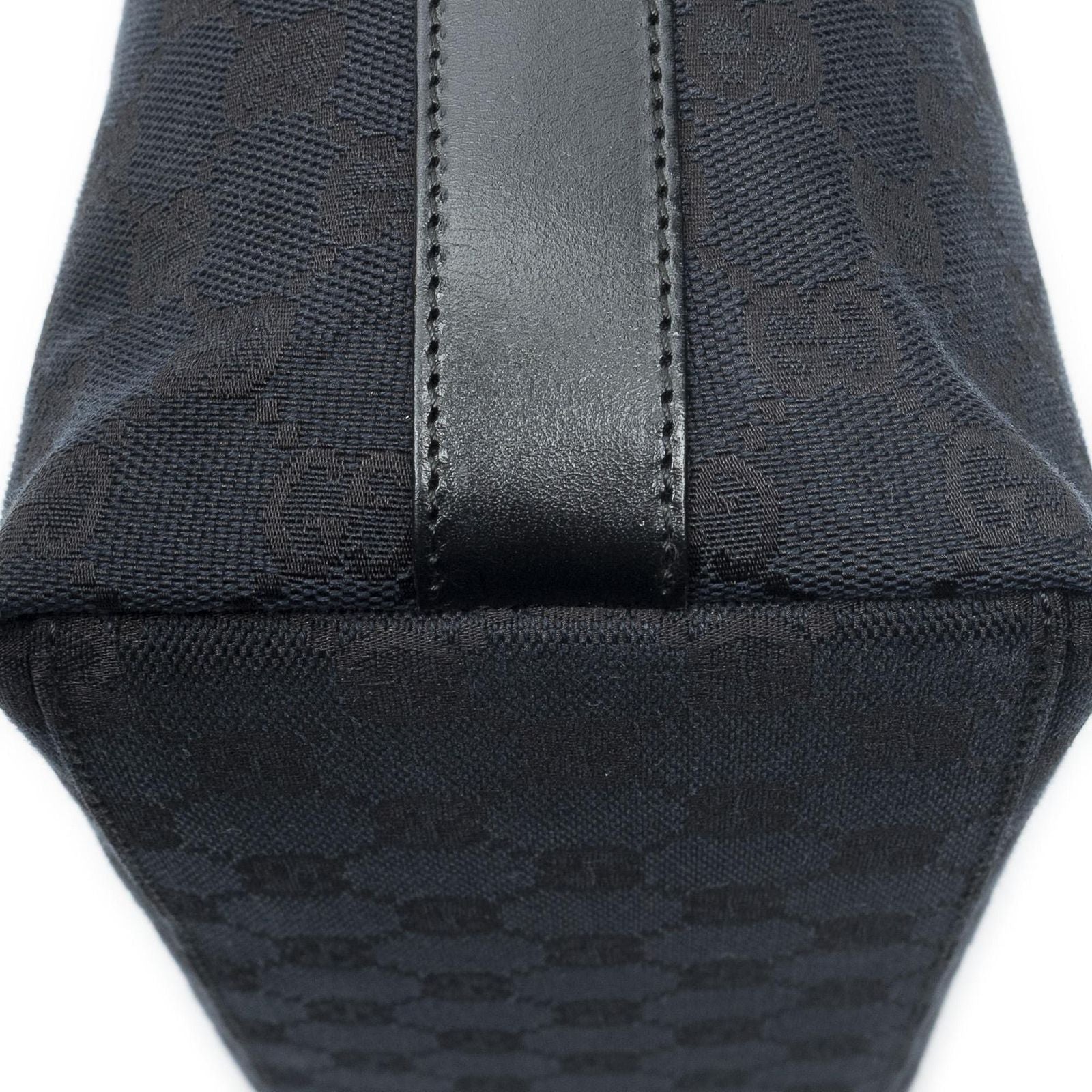 Gucci Vintage Mini Zip Hobo Black GG Canvas — view 7