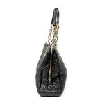 Dior Large Soft Lady Dior Tote Black Kanaj Lambskin Leather — view 3