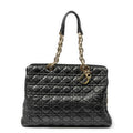 Dior Large Soft Lady Dior Tote Black Kanaj Lambskin Leather
