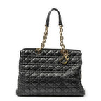 Dior Large Soft Lady Dior Tote Black Kanaj Lambskin Leather