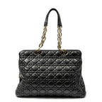 Dior Large Soft Lady Dior Tote Black Kanaj Lambskin Leather — view 5