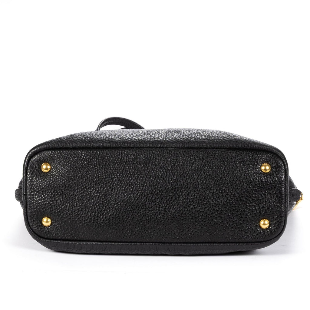 Prada 2-Way Tote Black Vitello Daino — view 6