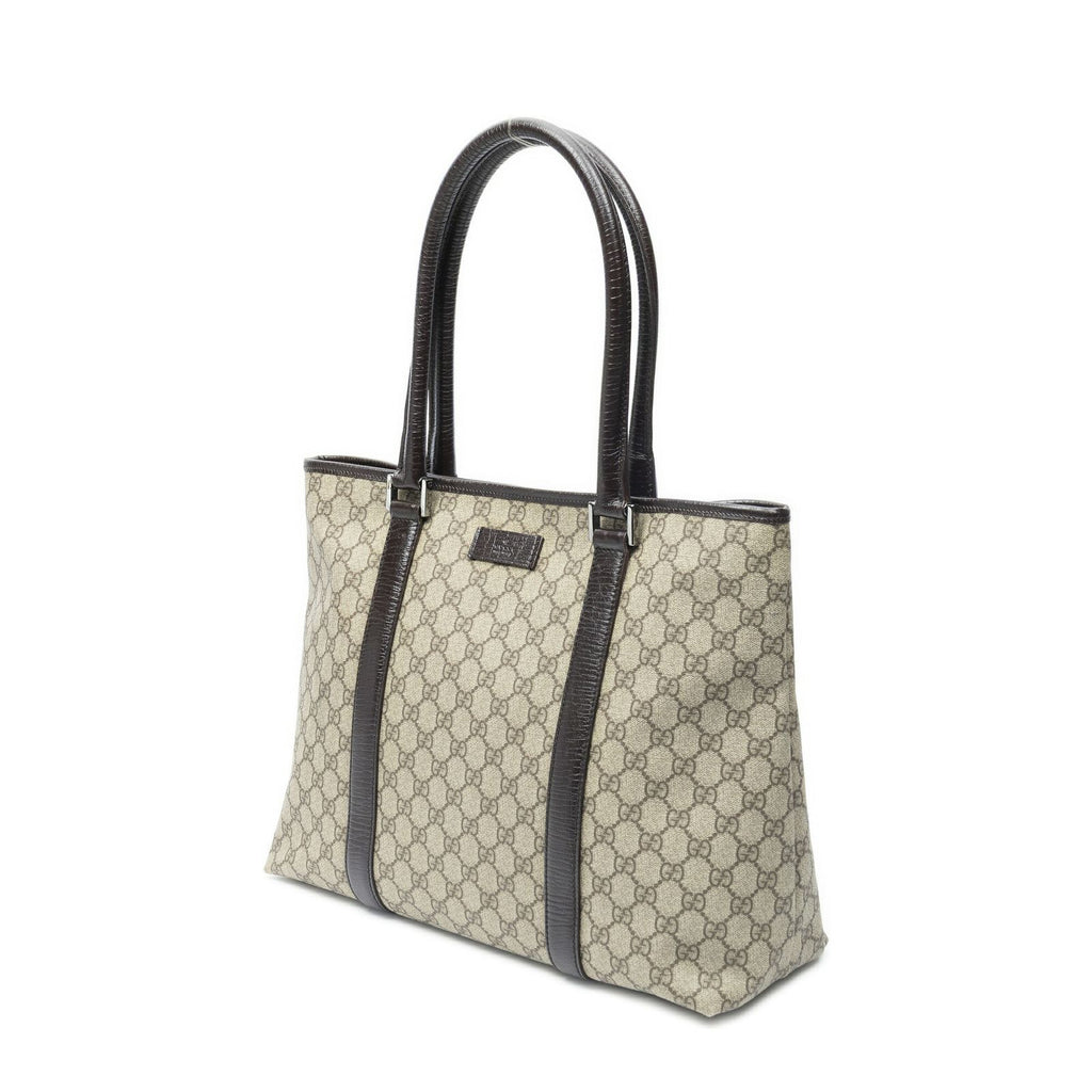 Gucci Large Open Tote Beige Brown GG Canvas — view 2