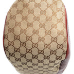 Gucci Charlotte Tote Red Beige GG Canvas — view 8