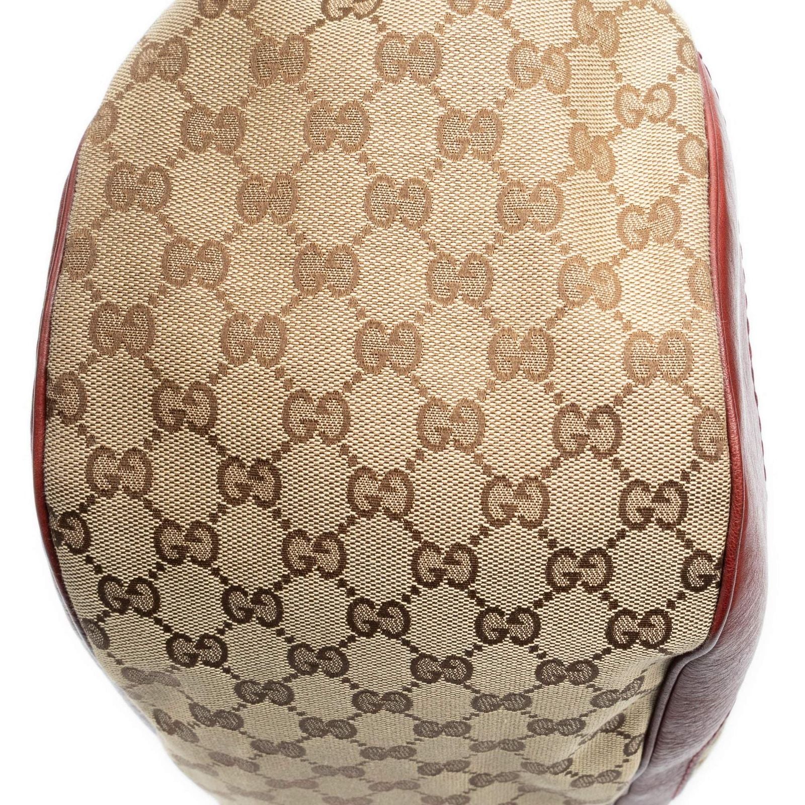 Gucci Charlotte Tote Red Beige GG Canvas — view 8