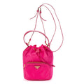 Prada Re-Nylon Duet Bucket Bag Pink Nylon