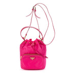 Prada Re-Nylon Duet Bucket Bag Pink Nylon