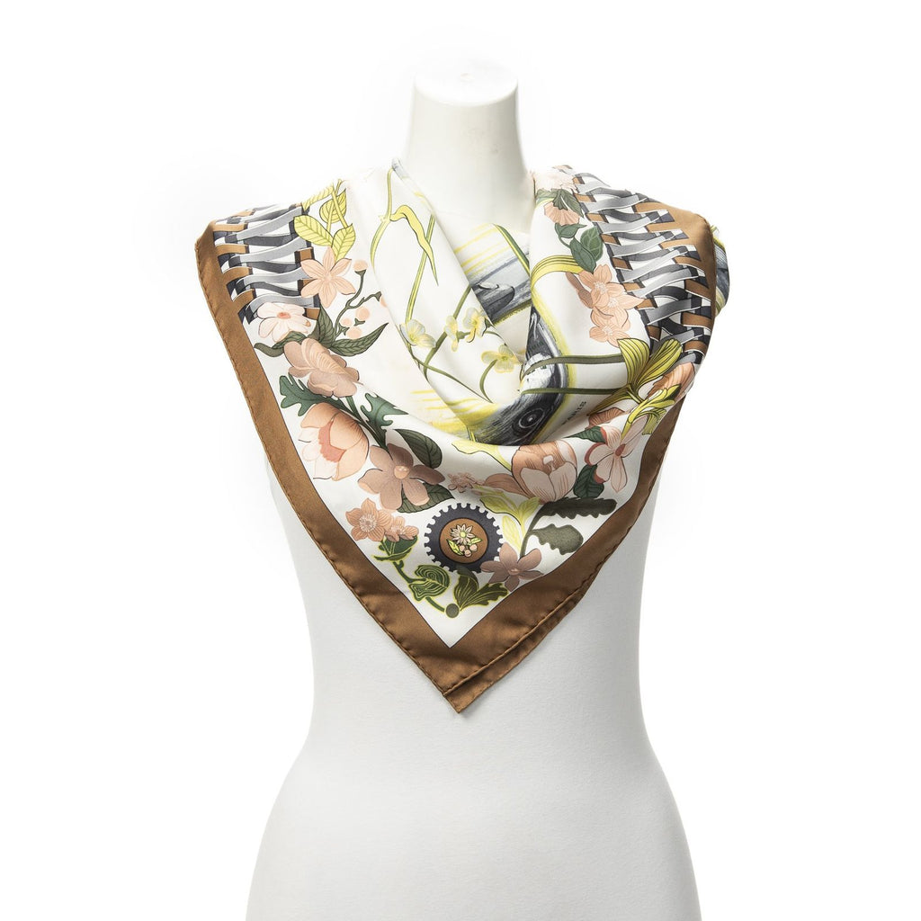 Hermes Scarf Brown