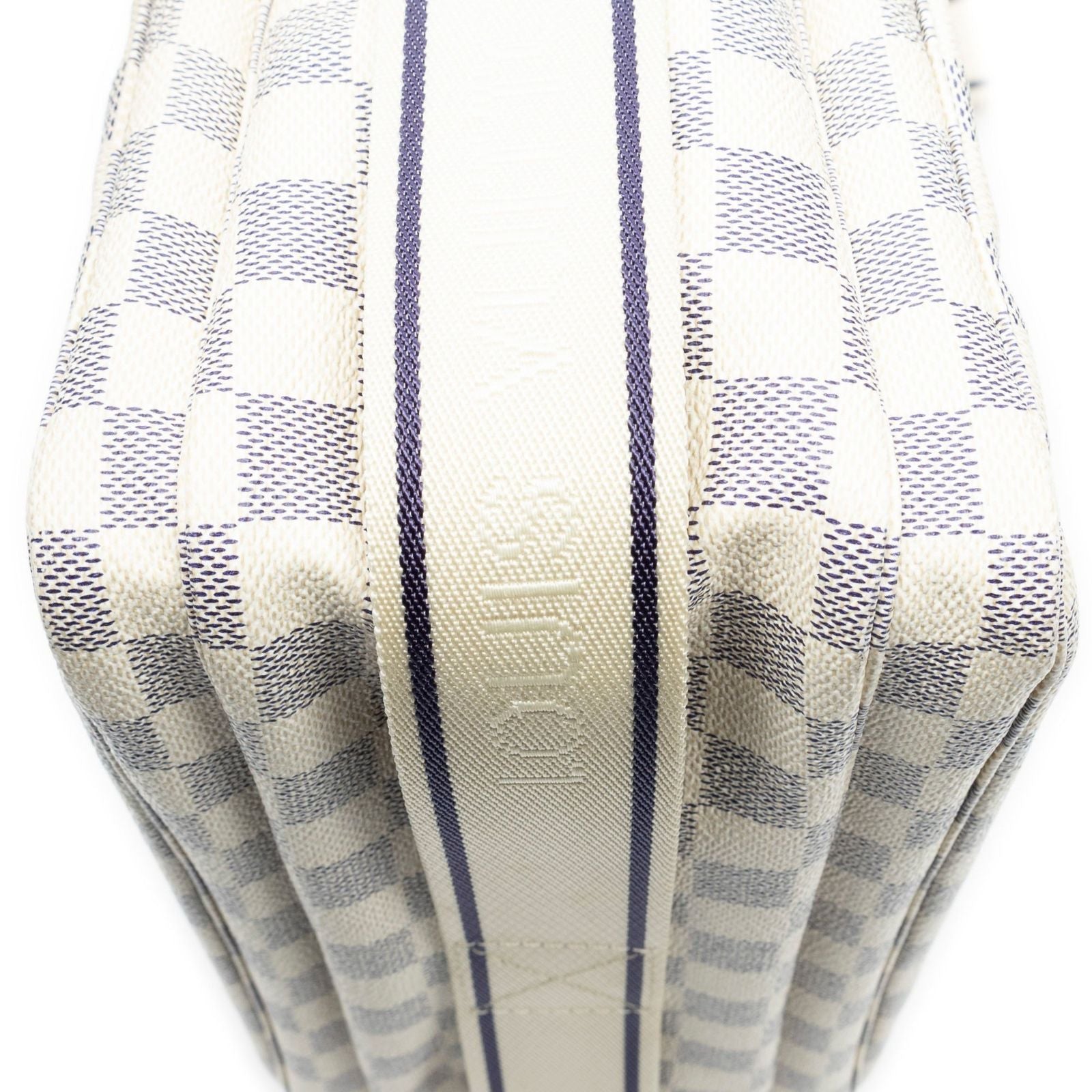 Louis Vuitton Naviglio Ivory Damier Azur Shoulder Bag — view 7