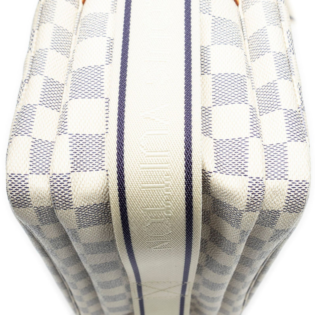 Louis Vuitton Naviglio Ivory Damier Azur Shoulder Bag — view 8
