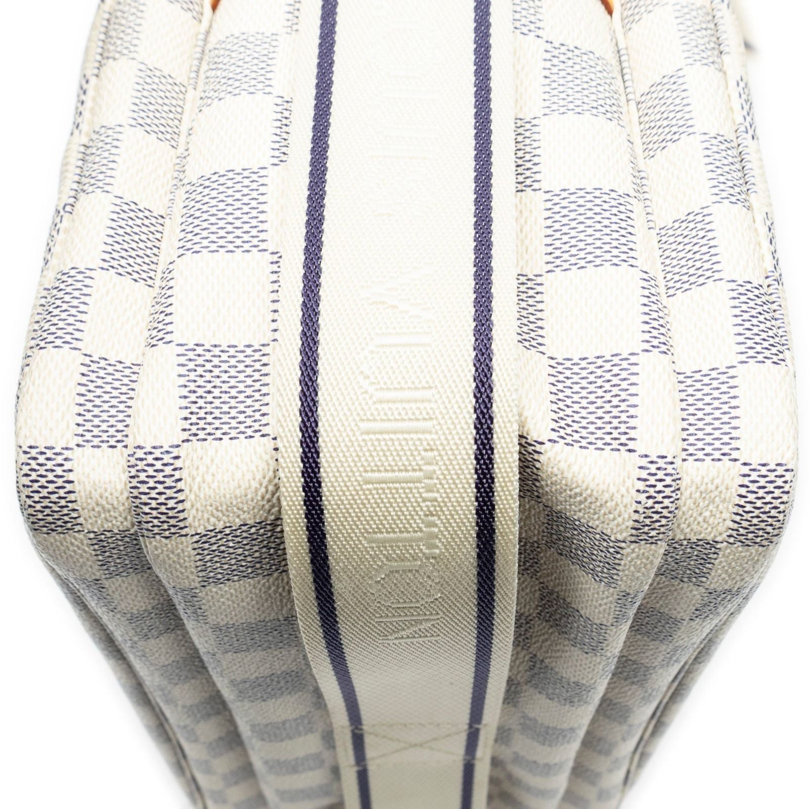 Louis Vuitton Naviglio Ivory Damier Azur Shoulder Bag — view 8