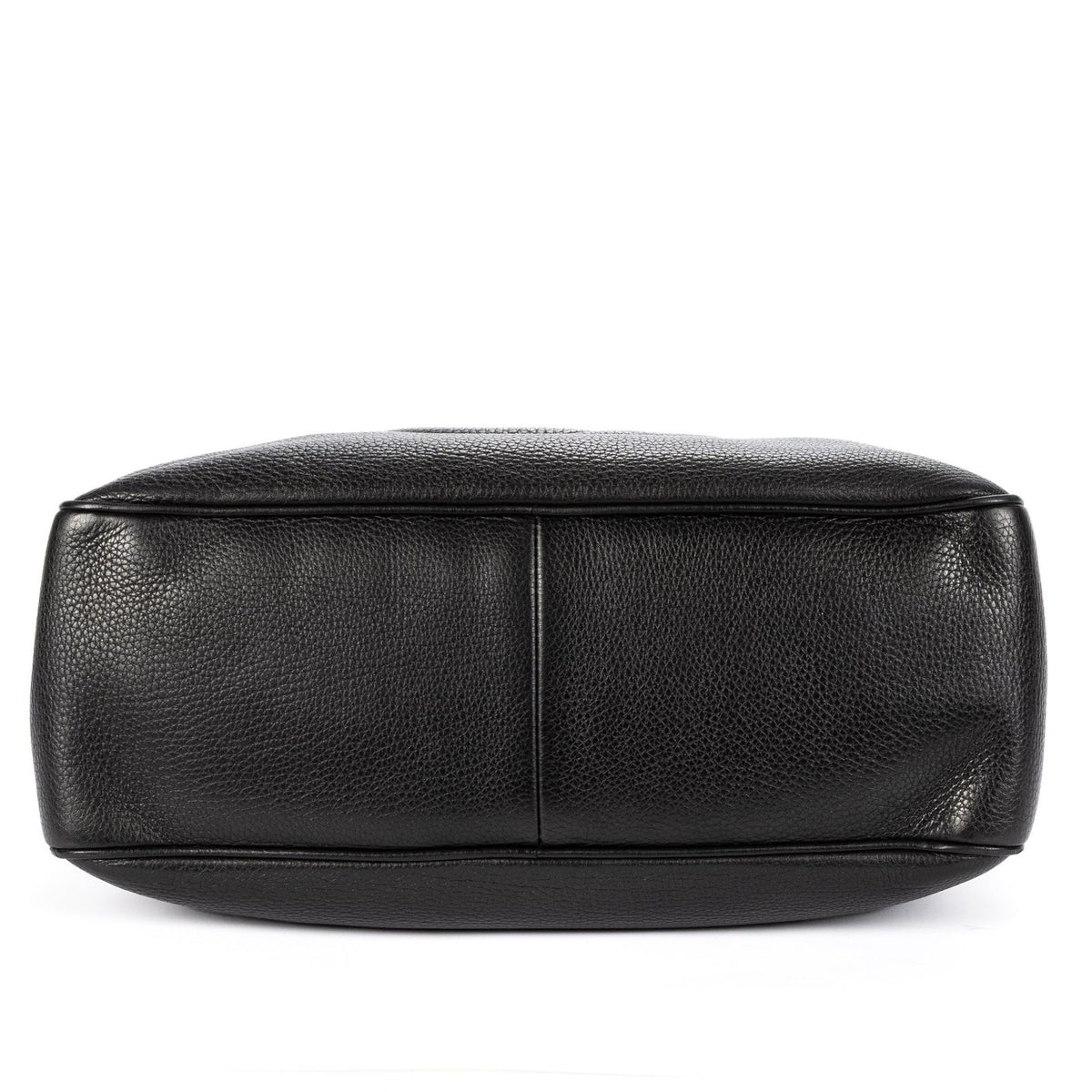 Gucci Soft Shopping Tote Black Grain Calfskin Leather — view 6