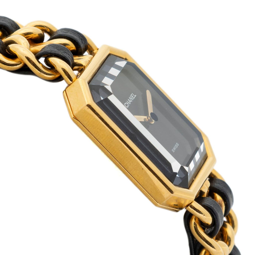 Chanel Premiere Black Gold Plated Bracelet — view 4