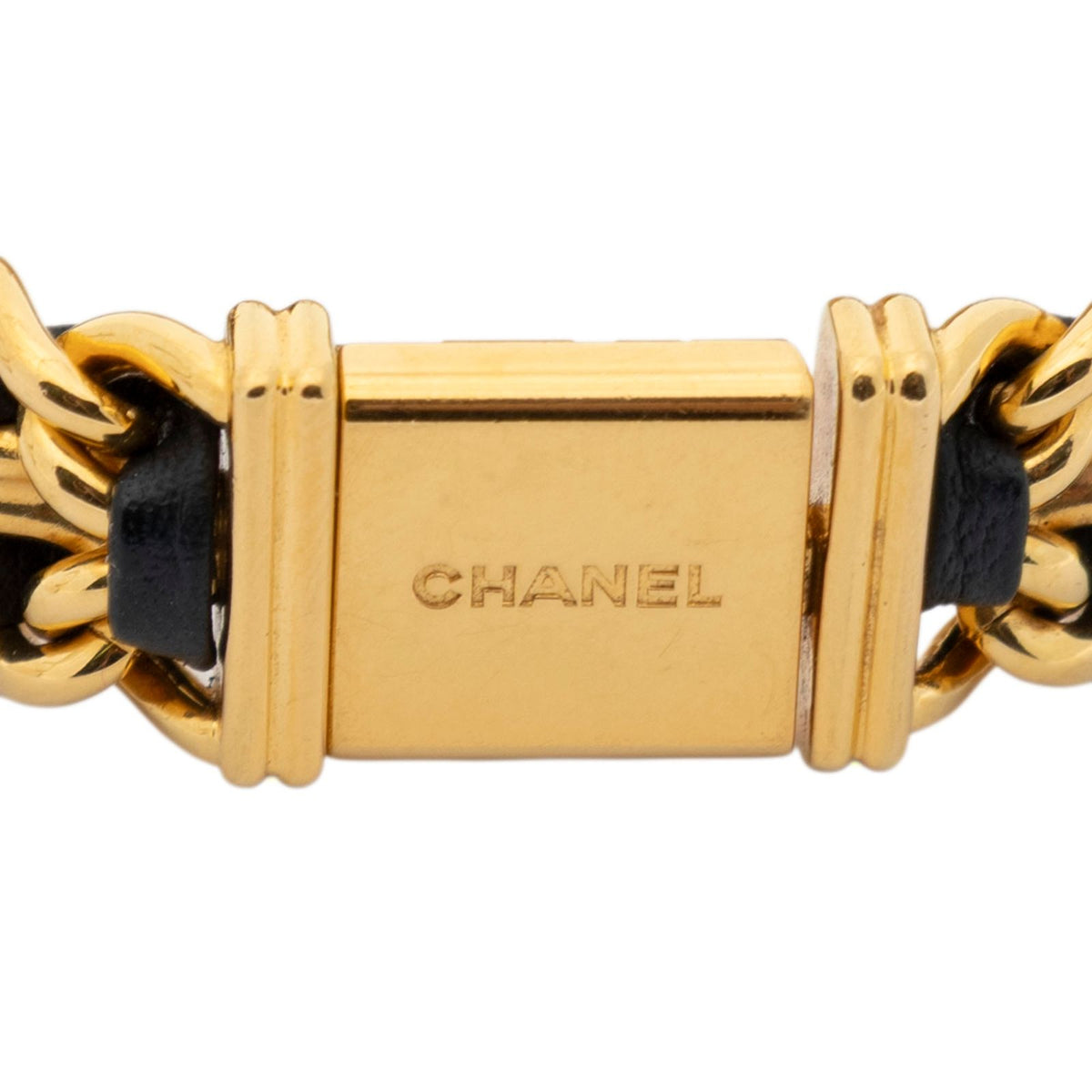 Chanel Premiere Black Gold Plated Bracelet — view 6