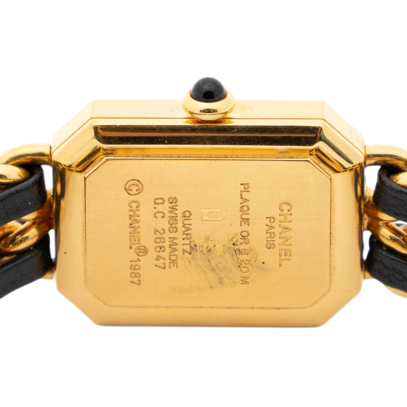 Chanel Premiere Black Gold Plated Bracelet — view 5